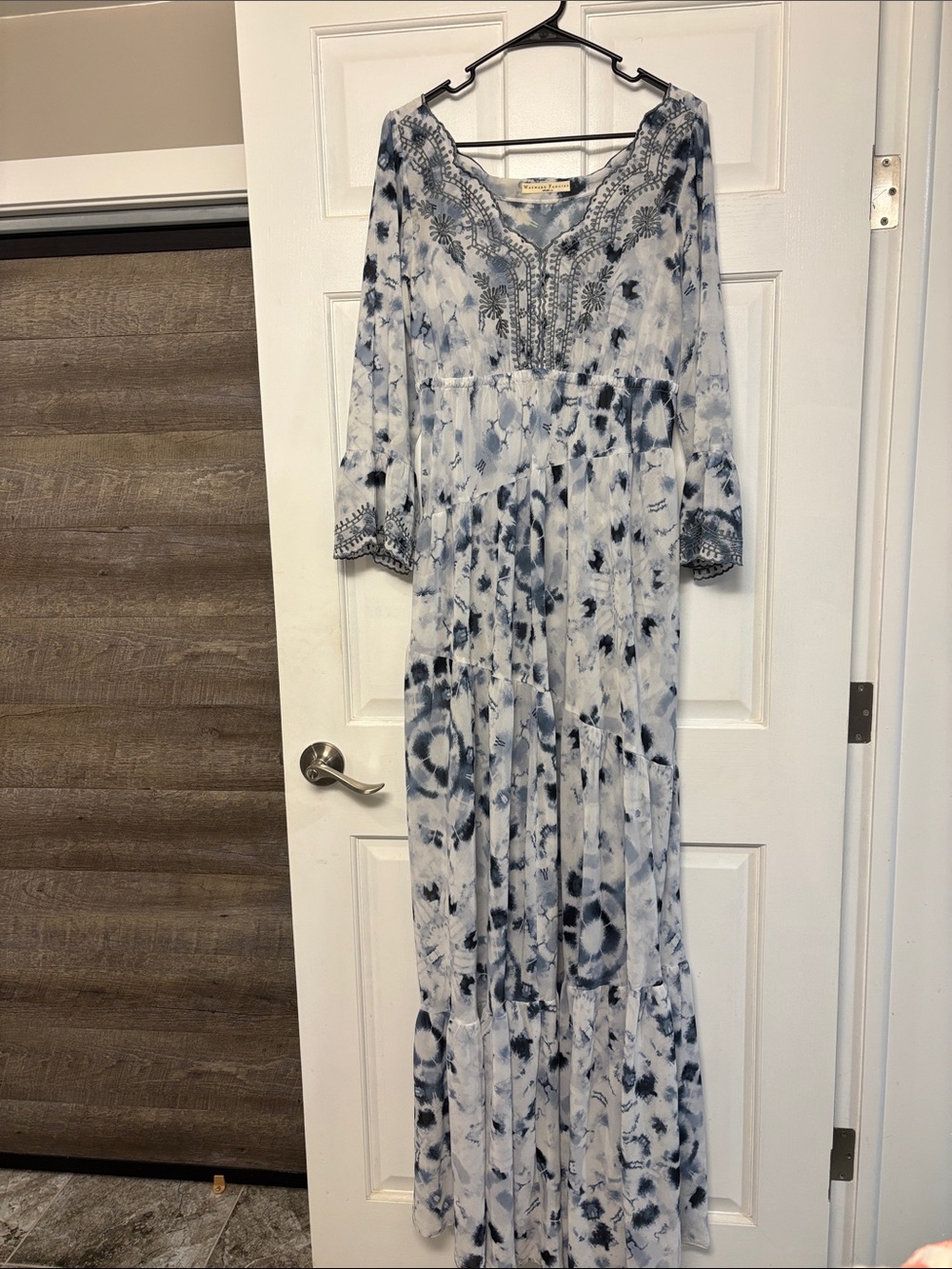 Tie Dye Patterned Maxi Dress